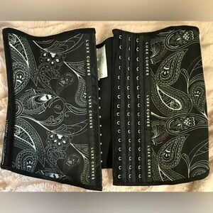 Luxx Curves Black Paisley Waist Cincher